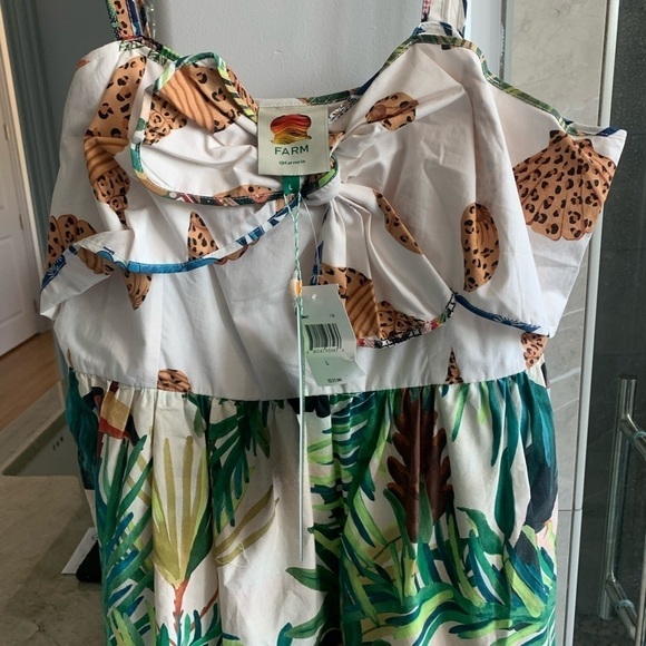 FARM RIO Mixed Prints Bow Sleeveless Midi Dress - Picture 14 of 15